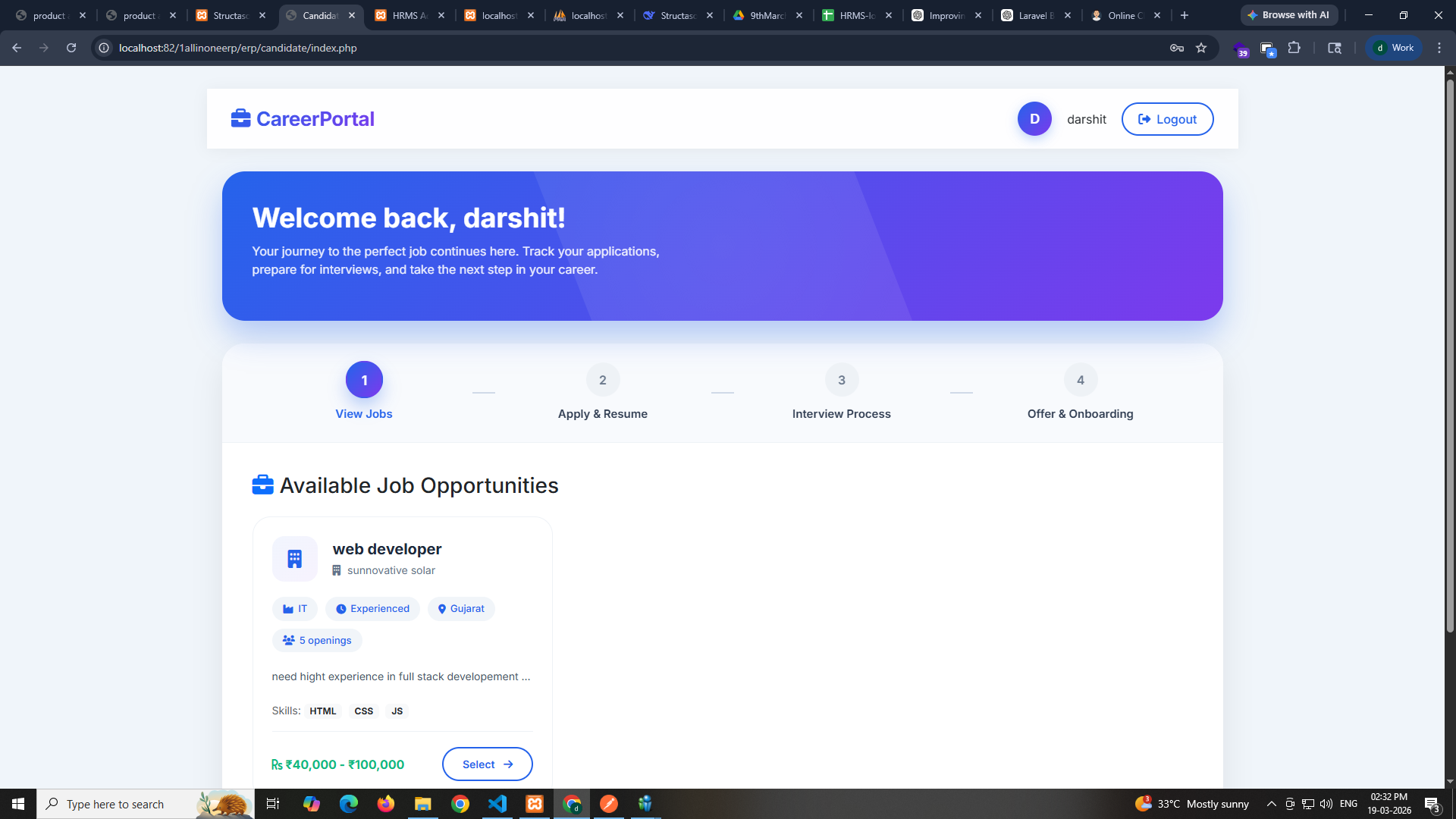 career portal